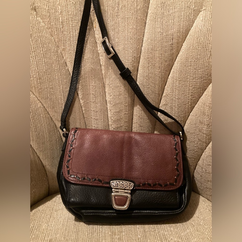 Brighton crossbody brown and black purse